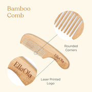 Set de cepillo y peine de bambú