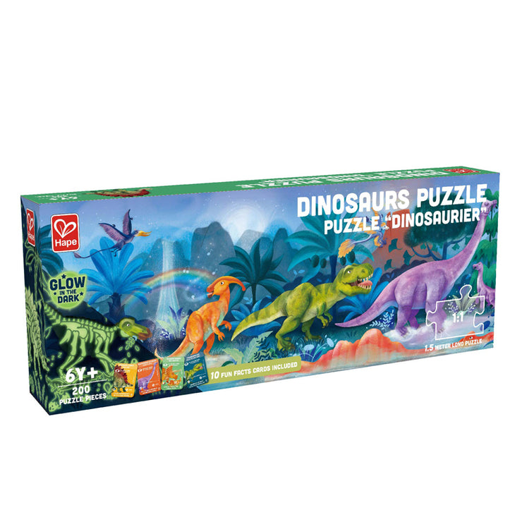 Puzzle de dinosaurios - Brilla en la oscuridad