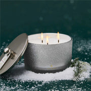 Flocked 3-Wick Poured Candle