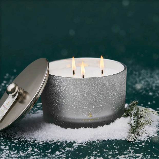 Flocked 3-Wick Poured Candle