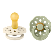 Boheme Pacifier - Round - Natural Rubber Latex (2-Pack)