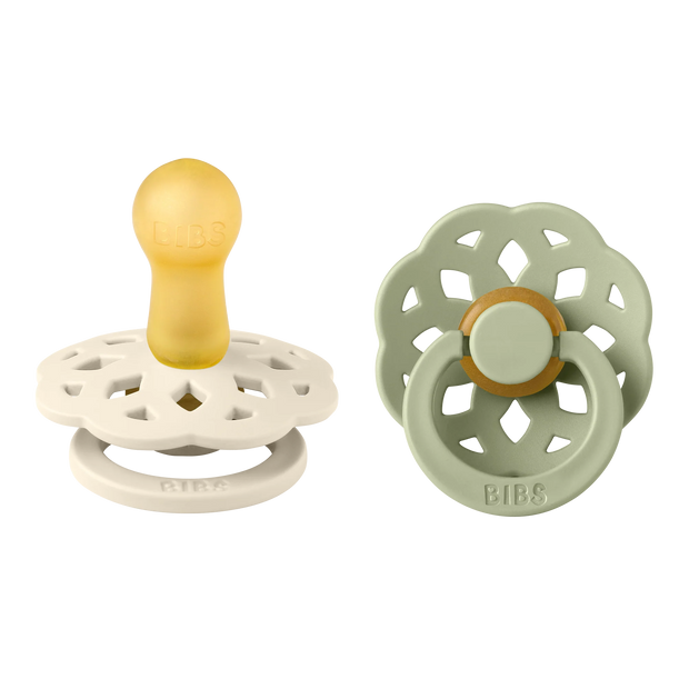 Boheme Pacifier - Round - Natural Rubber Latex (2-Pack)