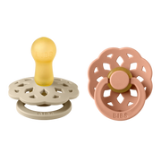 Boheme Pacifier - Round - Natural Rubber Latex (2-Pack)