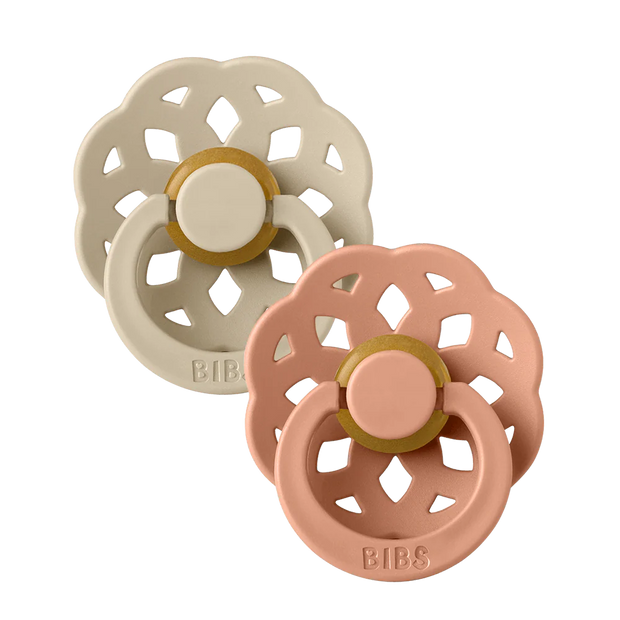 Boheme Pacifier - Round - Natural Rubber Latex (2-Pack)