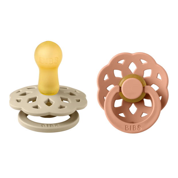 Boheme Pacifier - Round - Natural Rubber Latex (2-Pack)