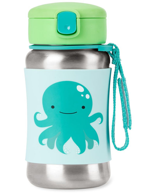 Zoo Stainless Steel Straw Bottle