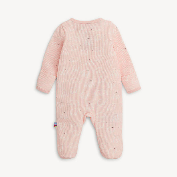 Pink Polaris Waffle Footie