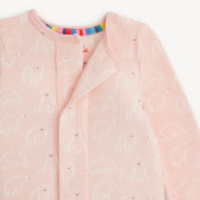 Pink Polaris Waffle Romper