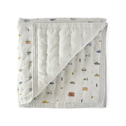 Rush Hour Quilted Chambray Blanket