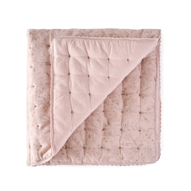 Secret Garden Quilted Chambray Blanket