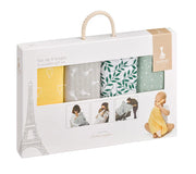 Sophie 4-Colored Swaddles Set
