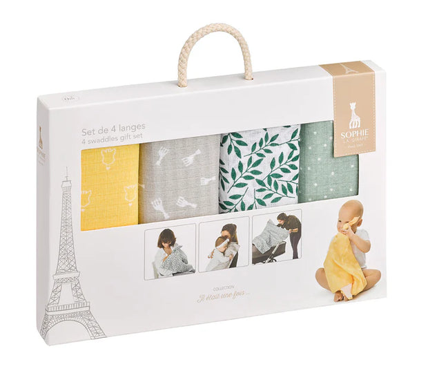 Sophie 4-Colored Swaddles Set