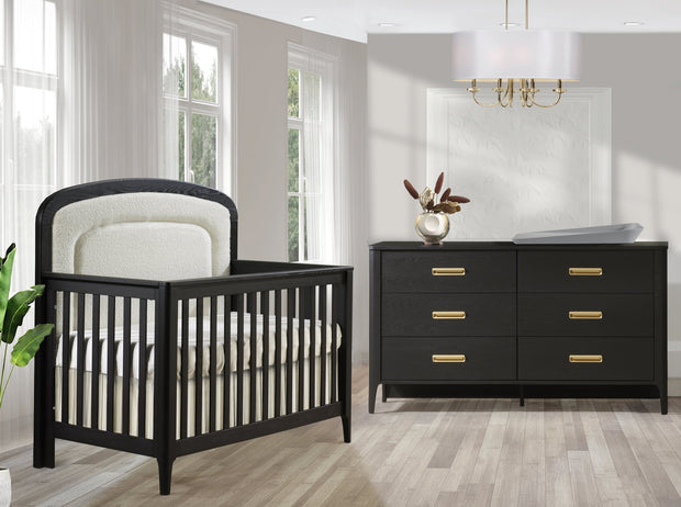 Palo 5-in-1 Crib with Upholstered Panel