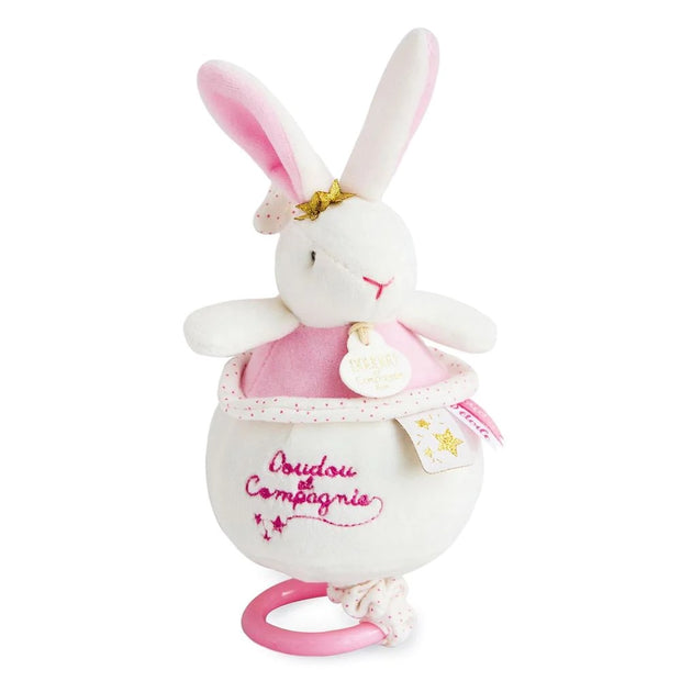 Star Pink Bunny Pull toy