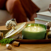 Green 4-Wick Poured Candle