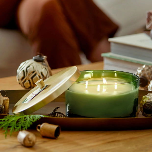 Green 4-Wick Poured Candle