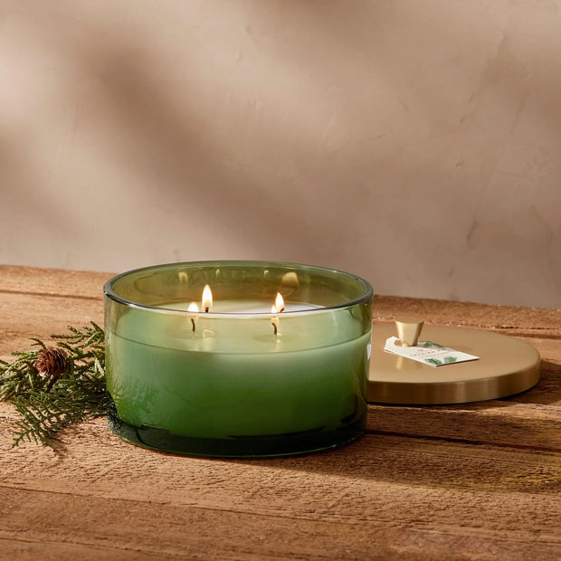 Green 4-Wick Poured Candle