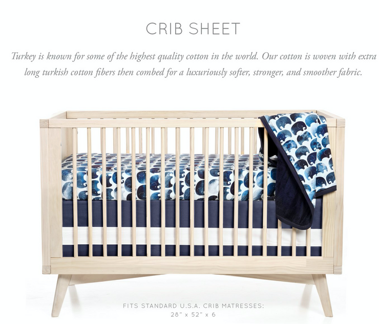 Elephant Crib Sheet