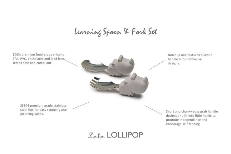 Born To Be Wild Learning Spoon-Fork Set