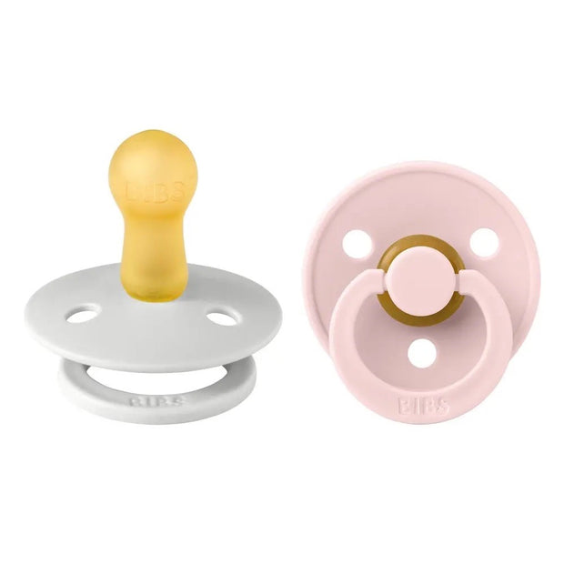Colour Pacifier - Round - Natural Rubber Latex  (2-Pack)