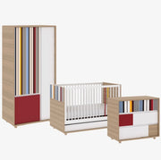 Evolve Collection Bundle Crib Dresser and Wardrobe