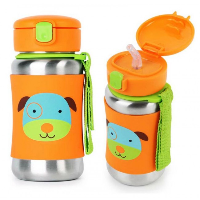 Skip Hop Zoo Double Walled Stainless Steel Bottle - Narwhal